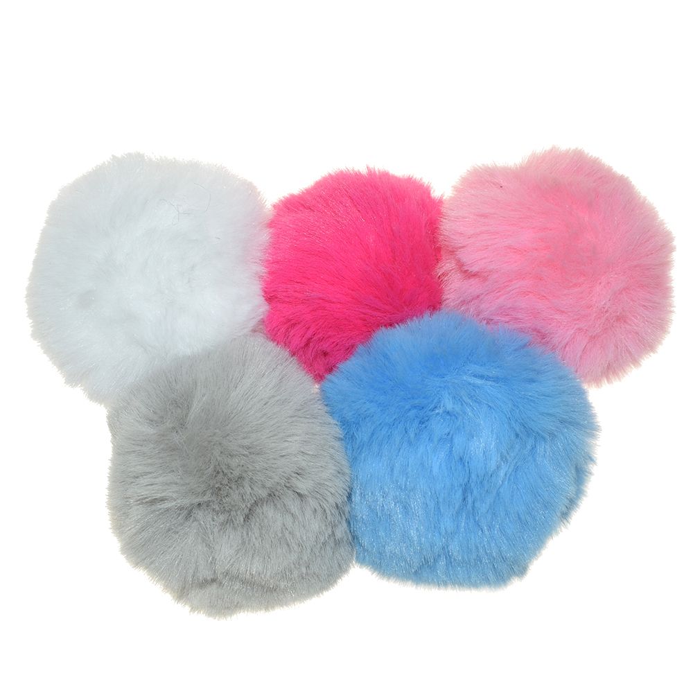 1Pc 8cm gros pompon moelleux en peluche tissu artisanat bricolage doux pon pom pon poms balle furball décor à la maison couture fournitures Craf fleurs boule