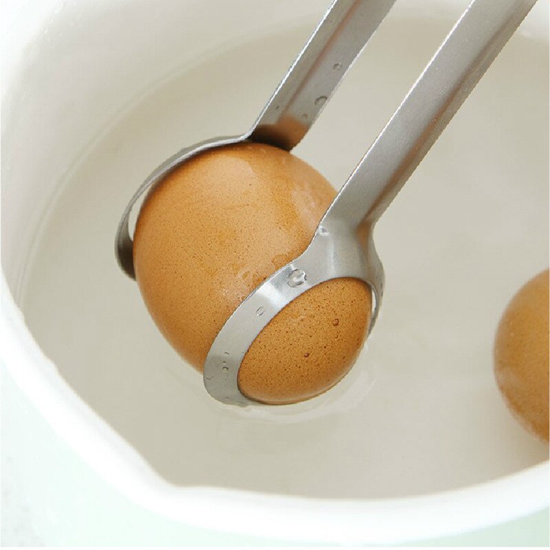 Stainless steel egg clipper practical home kitchen food sandwich bread baked goods clip long egg clip barbecue clip