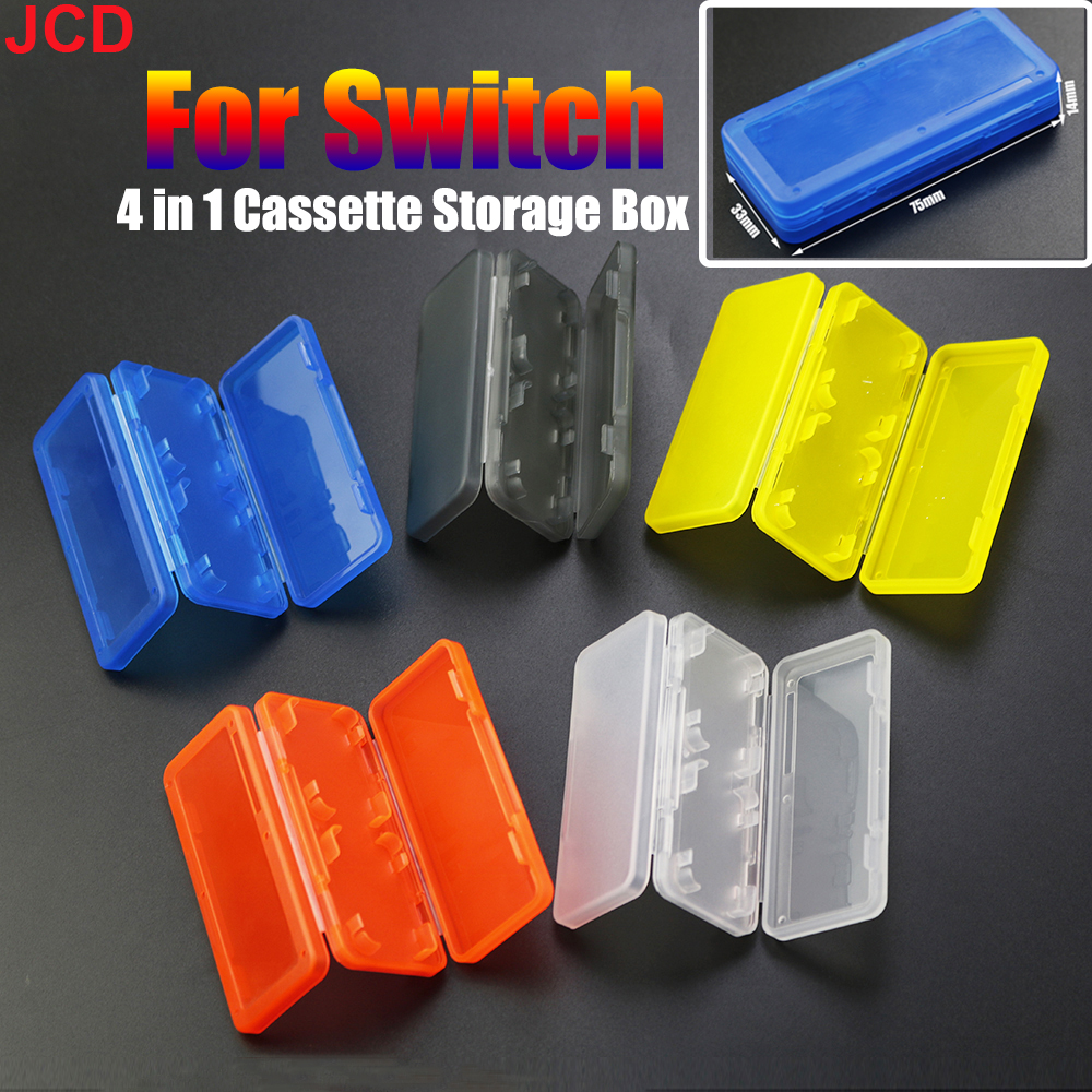 Jcd 4In1 Voor Schakelaar Cartridge Slots Game Card Opbergdoos Game Card Opslag Houder Case Voor Micro Sd Geheugenkaarten games Kaarten