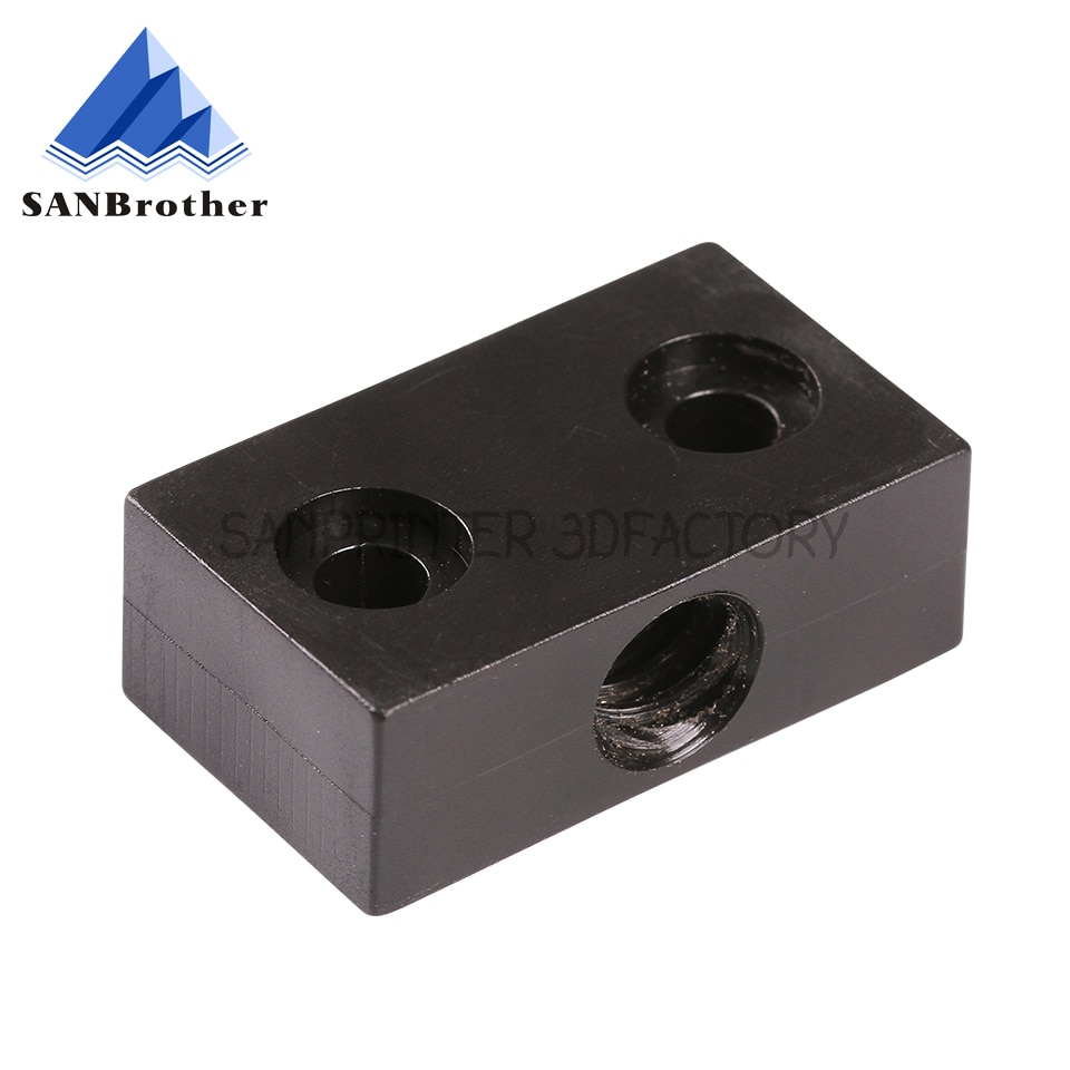 3d printer nut T openbuilds type anti-backlash block T8 screw 8mm lead 2mm 4mm