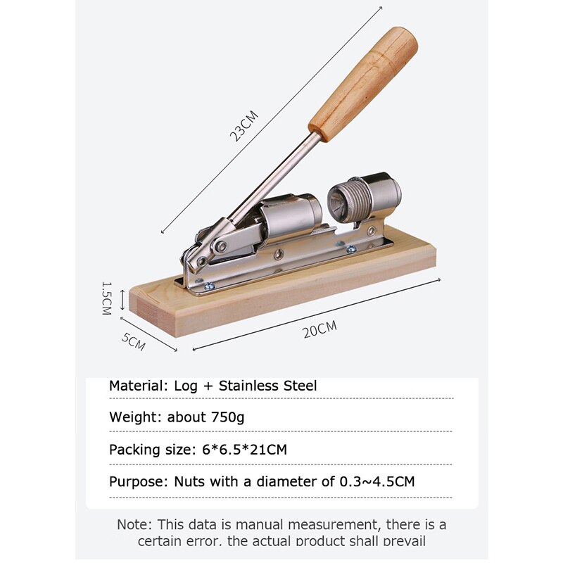 Manual Stainless Steel Nut Cracker Mechanical Sheller Kitchen Tools Pecan Filbert Walnut Nutcracker Fast Opener Nutcracker Clamp