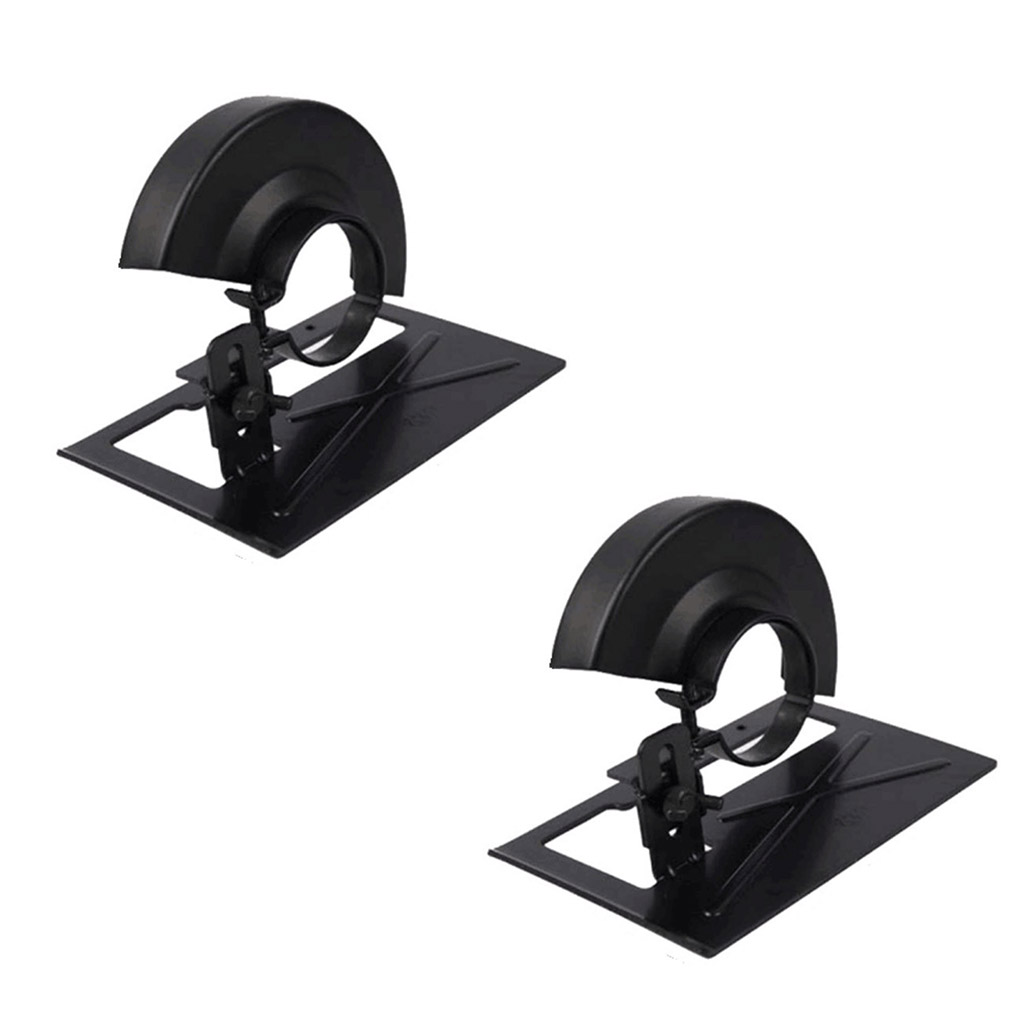 1/2pc Angle Grinder Accessories Angle Grinder Bracket Stand Holder Metal Cutting Machine Thickened Cutting Base Protection Cover: 2PCS