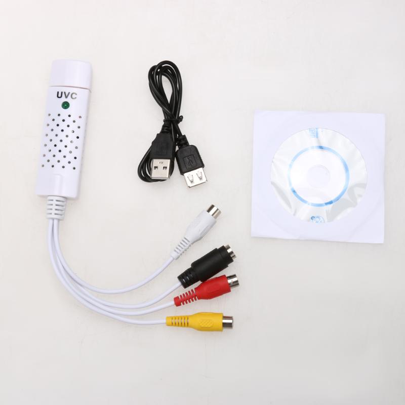 USB 2,0 convertidor de Audio y vídeo de captura adaptador para Win XP 7 8 10
