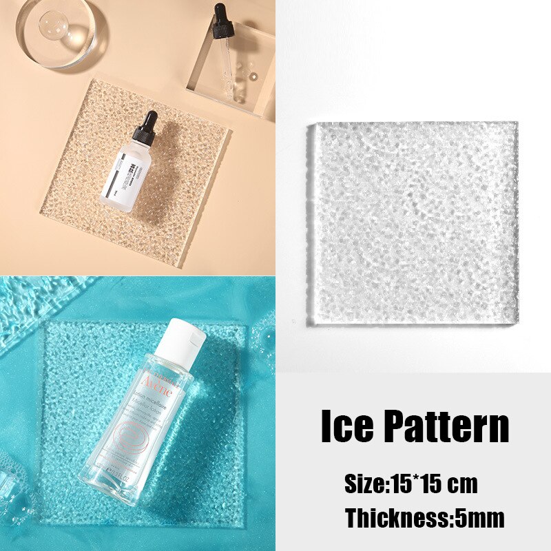 Water ripple shadow board background props acrylic photography thin transparent wave effect perfume cosmetics photography props: 03