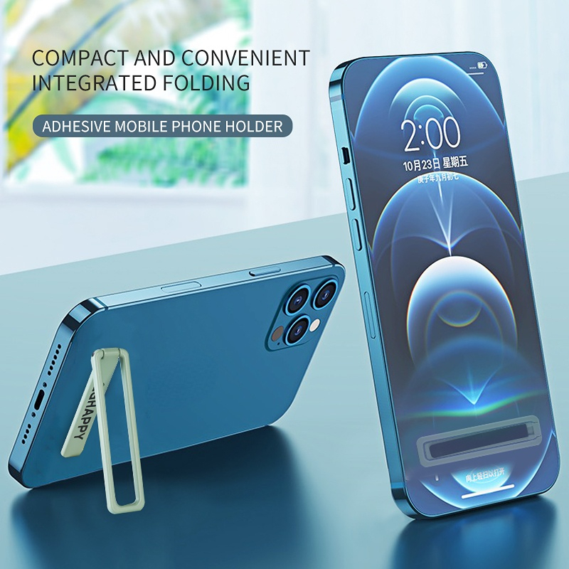 Ultra Thin Foldable Mobile Phone Holder Bracket Magnetic Metal Alloy Desktop Cell Phone Stands Universal Phone Support Kickstand