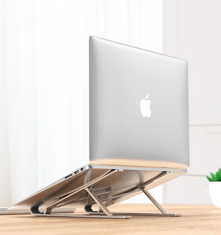 Bærbar laptop beslag aluminiumslegering bærbar holder justerbar sammenfoldelig radiator hylde til notebook computer beslag skridsikkert