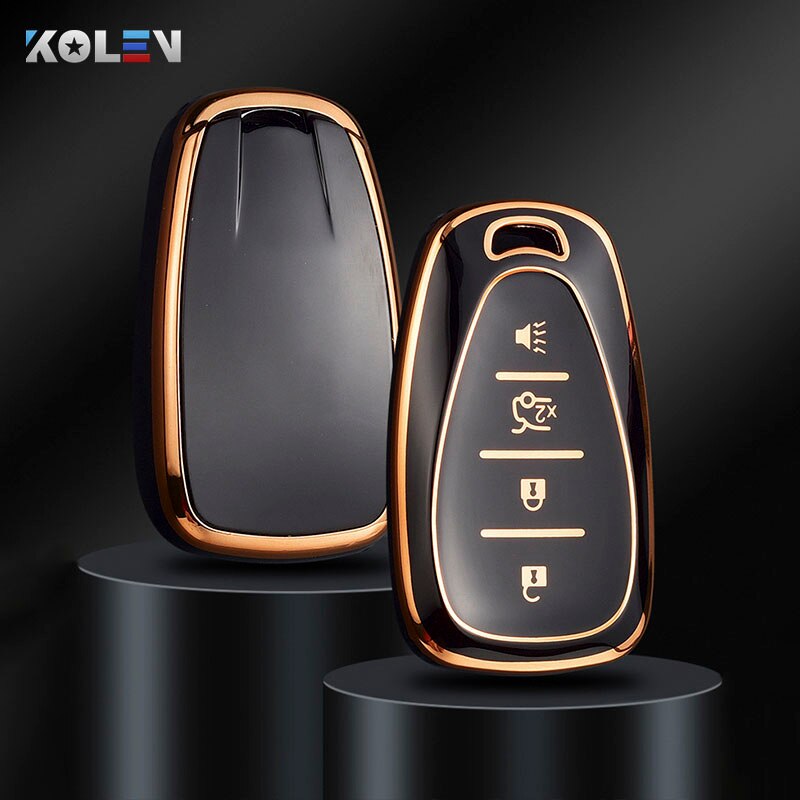 Tpu Auto Remote Key Case Cover Shell Voor Chevrolet Chevy Camaro Cruze Malibu Sonic Volt Tracker Spark Bolt Trax keyless