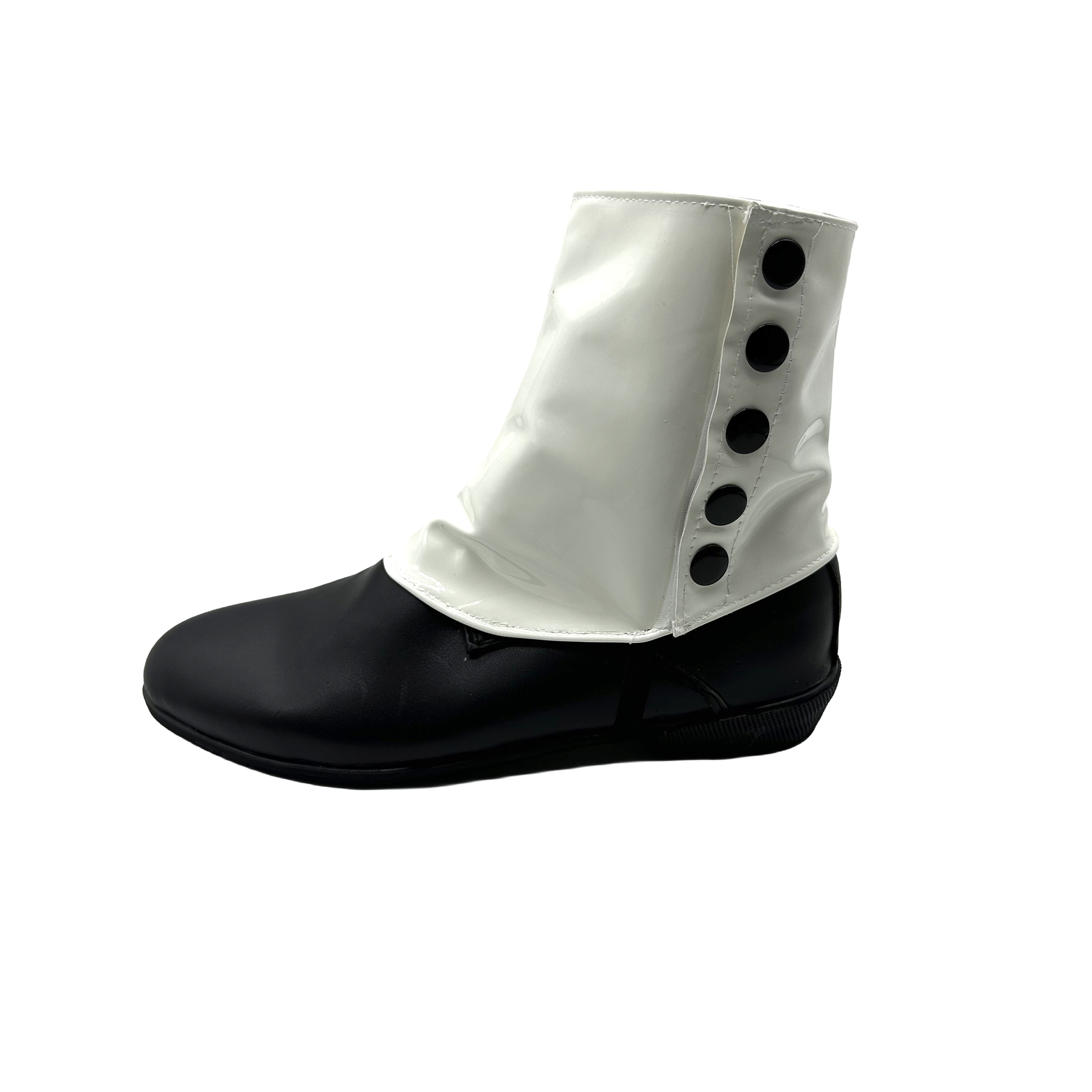 Couvre-chaussures en cuir blanc Michael Joseph Jackson, scène rock glamour, parfait pour la danse, les fêtes, les mariages, les adultes, lisses, criminels