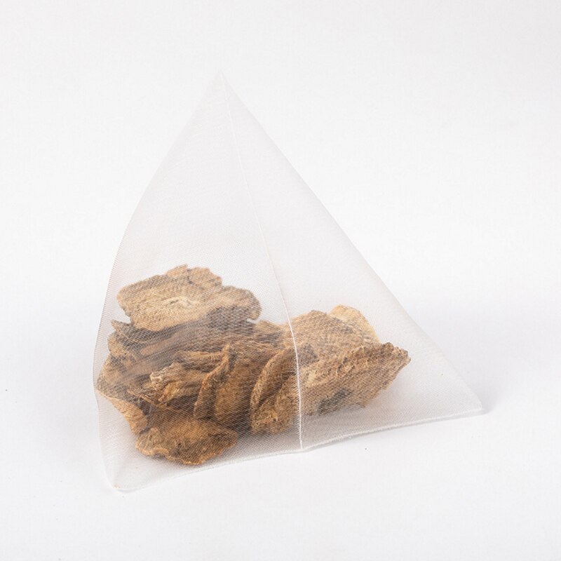 1000pcs/lot Nylon Tea Bag Heat Sealable Pyramid Tea Filters Semi-transparent Empty Teabags 5.8*7cm 6.5*8cm