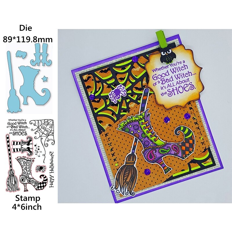 Noël cerf/orignal ours câlin miel abeille anniversaire éléphant sorcière chaussures + Phrases bénédictions matrices et timbres pour bricolage carterie: WW0959A1H5824 / Stamp