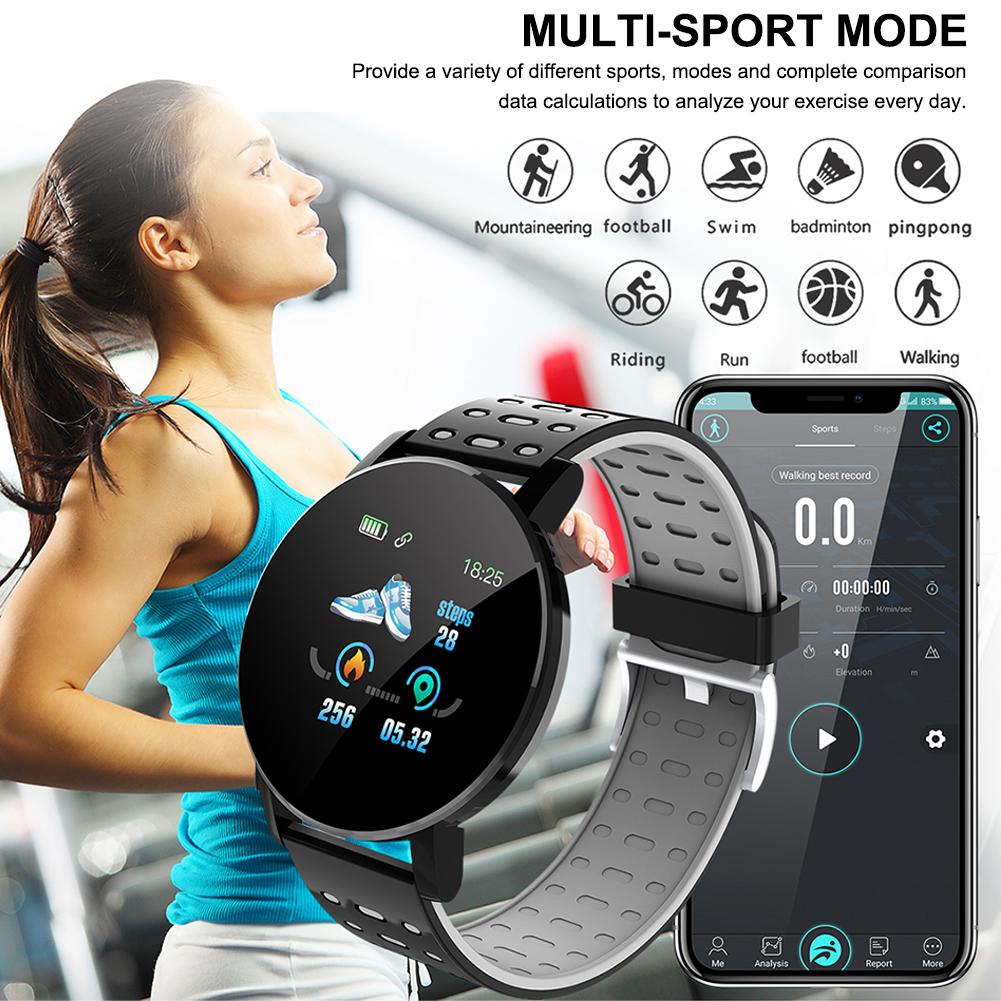 Sport smart ur puls smart armbånd med high-definition touch screen  ip67 vandtæt fitness multisport ur