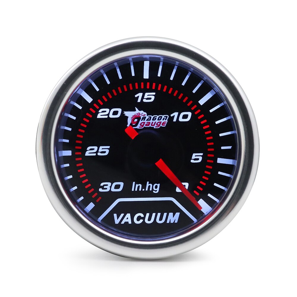 2&quot; 52MM Universal Mechanical Vacuum Car Gauge 0-30 InHg Meter Auto White LED