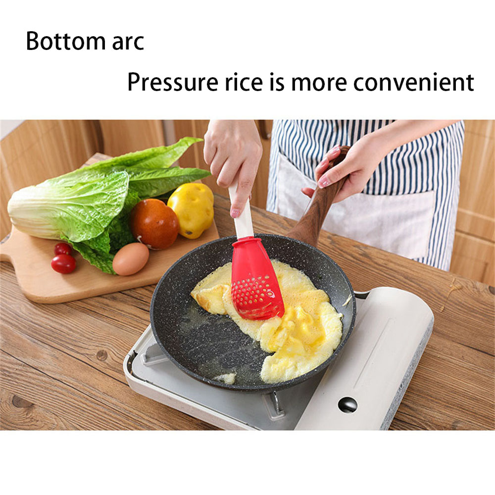 Multi-function Cooking Spoon Multi-function Kitchen Tool Colander Filter Grater Food-grade High Temperature Cooking Gadget