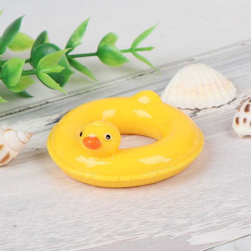 Resin 1/12 Doll House Miniature Resin Duck Swim Rings Swimming Laps Lifebelt Bathroom Pool Accessories