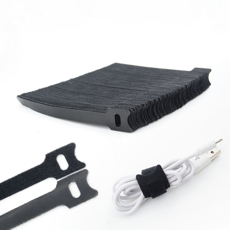 10 stk / mye 12mm * 150mm nylon revers spenne borrelås magisk krok løkke feste kabelbånd borrelås rem klebrig linje etterbehandling