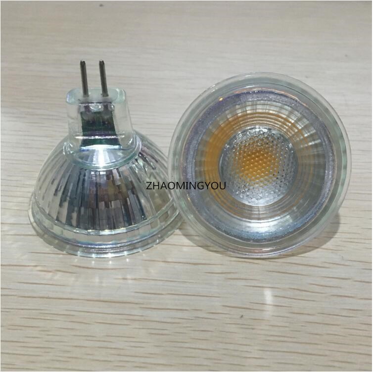 1PCS Dimmable High power chip LED bulb GU10 MR16 COB 9W 12V 110V 220V Led Spotlights Warm/Cool White MR16 base LED lamp