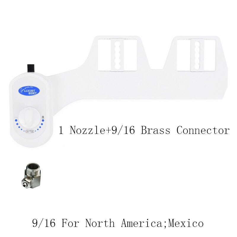 And Cold Dual Nozzle Bidet Toilets Seat Attachment Wash Water Shower Self-Cleaning Sprayer Bathroom Accessories Non-Electric: Single Cold B(9-16)