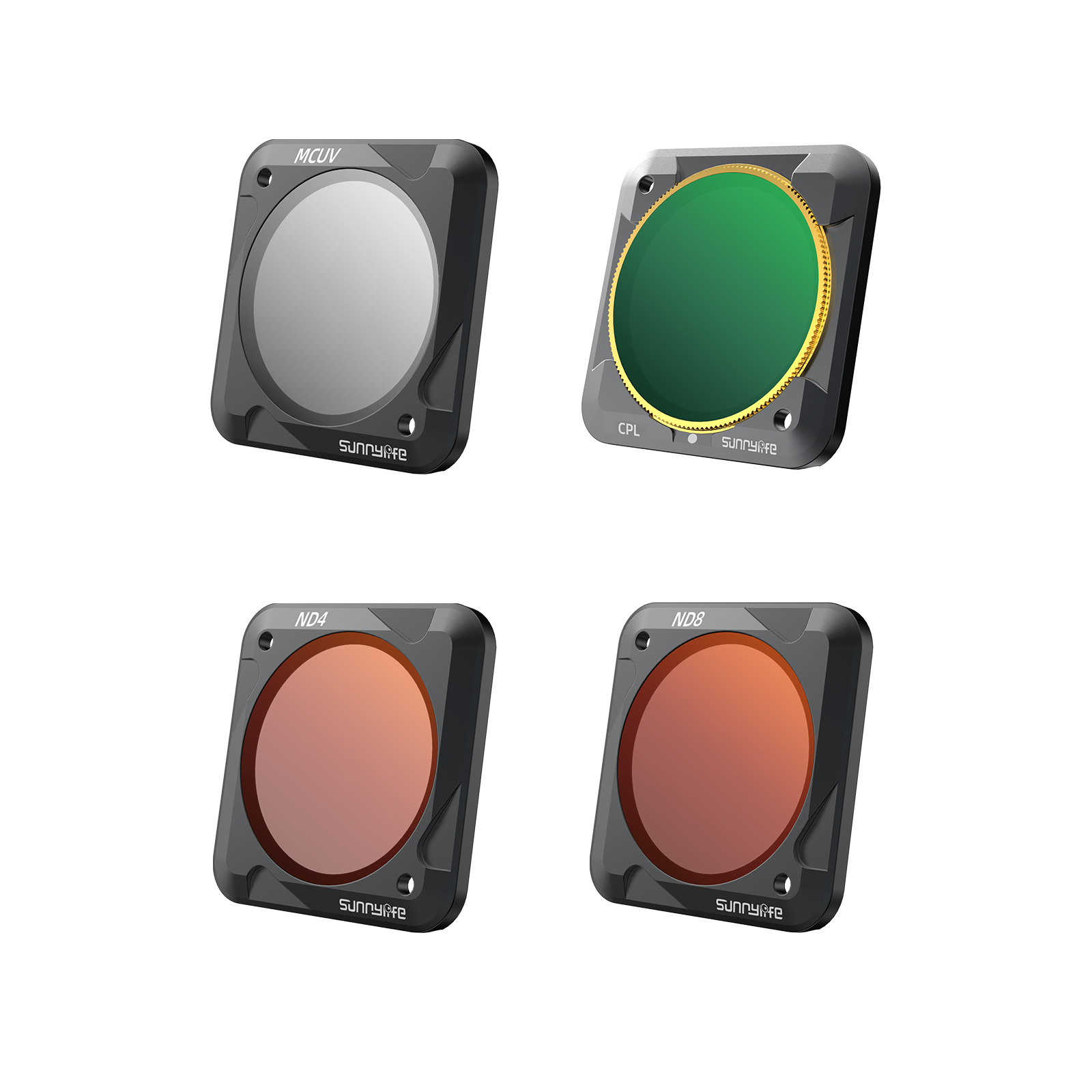 For DJI OSMO Action 2 Camera Filter Optical Glass Lens CPL UV ND SART NDPL Diving NIGHT Filters for DJI Action 2 Accessories: MCUV CPL ND4 8