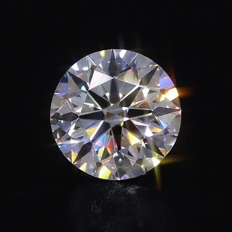 Moissanite 1ct IJ Color Heart&amp;Arrow Cut Moissanite Loose Stones 6.5mm VVS1 Excellent Cutting Test Positive Lab Diamond Gemstones