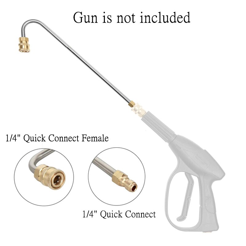 High Pressure Washer Gutter Cleaner Attachment For Lance/Wand 1/4" Quick Connect,for Lavor for Nilfisk for Bosch car accessories