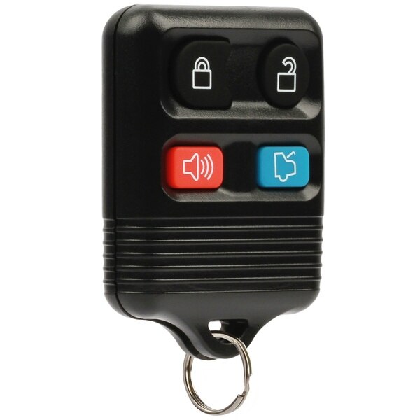 2Pcs Key Replacement Keyless Entry Remote Control Key Fob Clicker Transmitter - Black