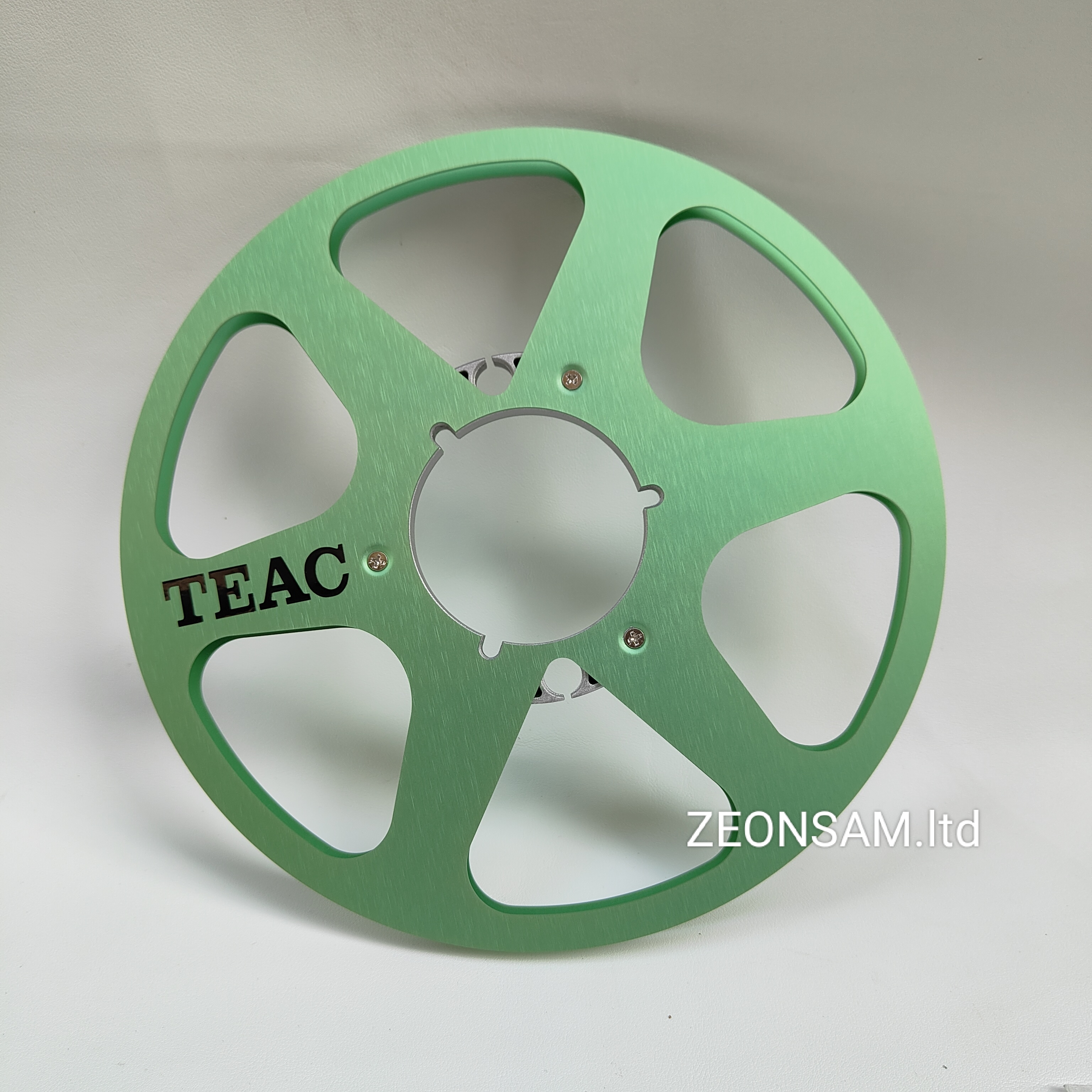 TEAC 10.5" X 1/4" Inch Empty Tape Reel Nab Hub Reel-To-Reel Recorders Accessory Empty Aluminum Disc Opening Machine Parts: green