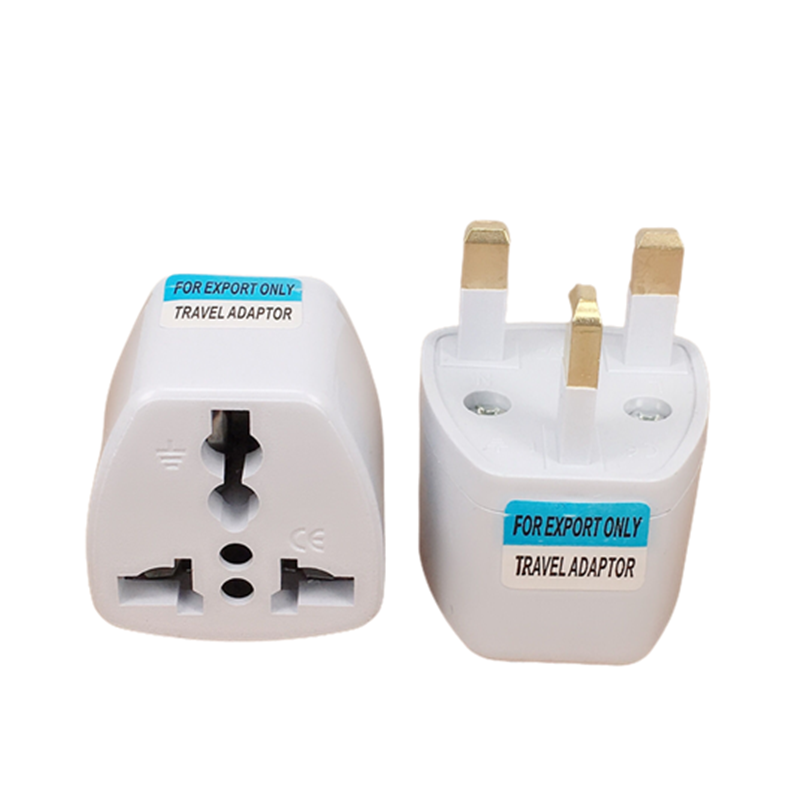 Universell japan cn oss pluggadapter internasjonal au storbritannia eu til usa amerikansk reise elektrisk pluggkonverter strømadapter stikkontakt: Svart