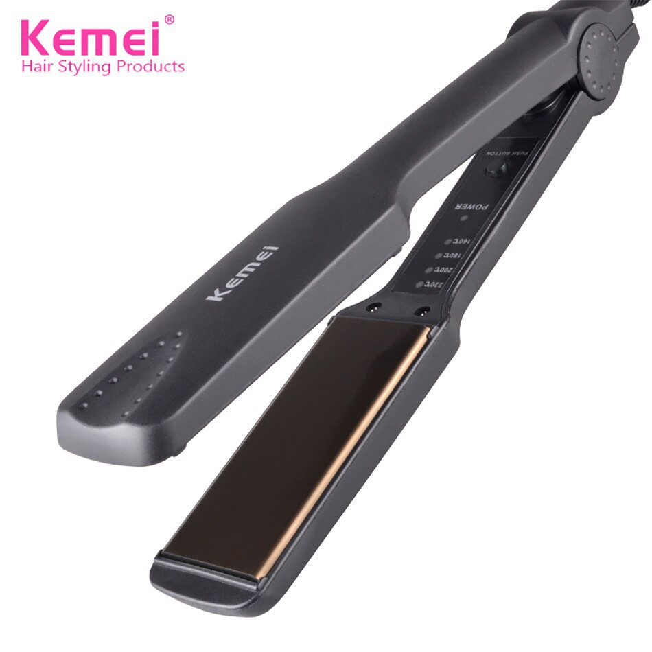 Kemei KM-329 profissional alisamento ferros elétrica barba alisador de cabelo ferro liso rápido aquecer KM-328 ferramentas estilo: KM-329 / EUA