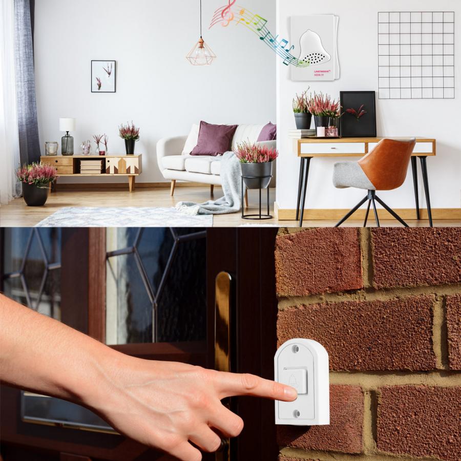 HXDB-01 Wired Ring Doorbell Ding Dong Bell Smart Door Bell Home Office Decoration House Door Chime For Access Control System