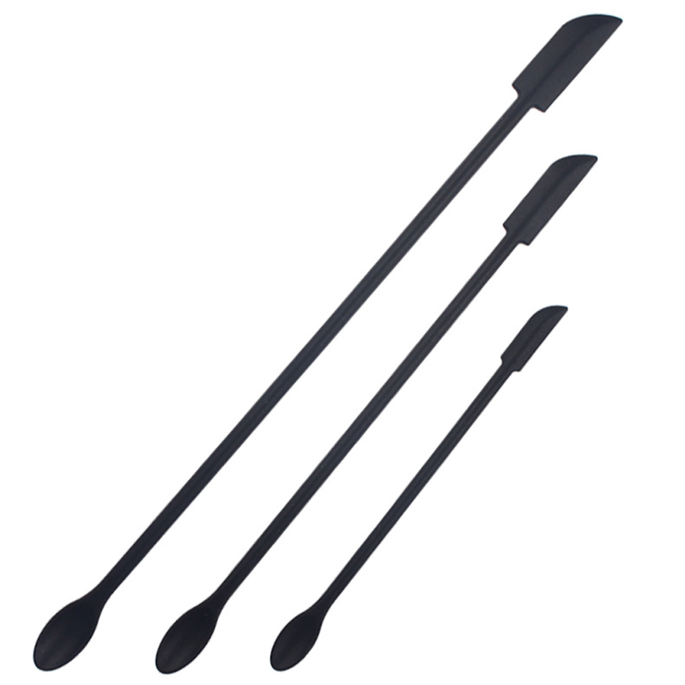Ensemble de spatules en Silicone, grattoir à Double tête, crème de confiture cosmétique, bouteille profonde, Mini spatule allongée à petite pointe, outil de maquillage Spa 3 pièces