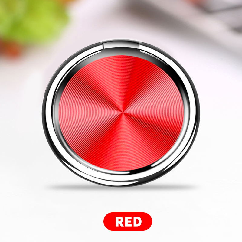 Anillo de soporte magnético para teléfono móvil, accesorio de apoyo para el coche, carcasa automática, mangnet: B-Red