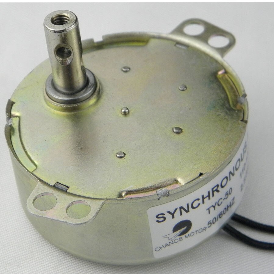 CHANCS TYC50 AC Motor síncrono de 110V de rotar Fan 2,5-3 RPM 4W 8Kgf? Cm de torsión CW