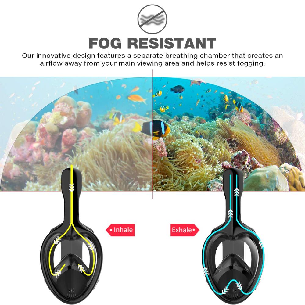 Scuba Diving Mask Underwater Anti Fog Full Face Snorkeling Mask Generation Women Men Kids Swimming Snorkel Diving Equipment