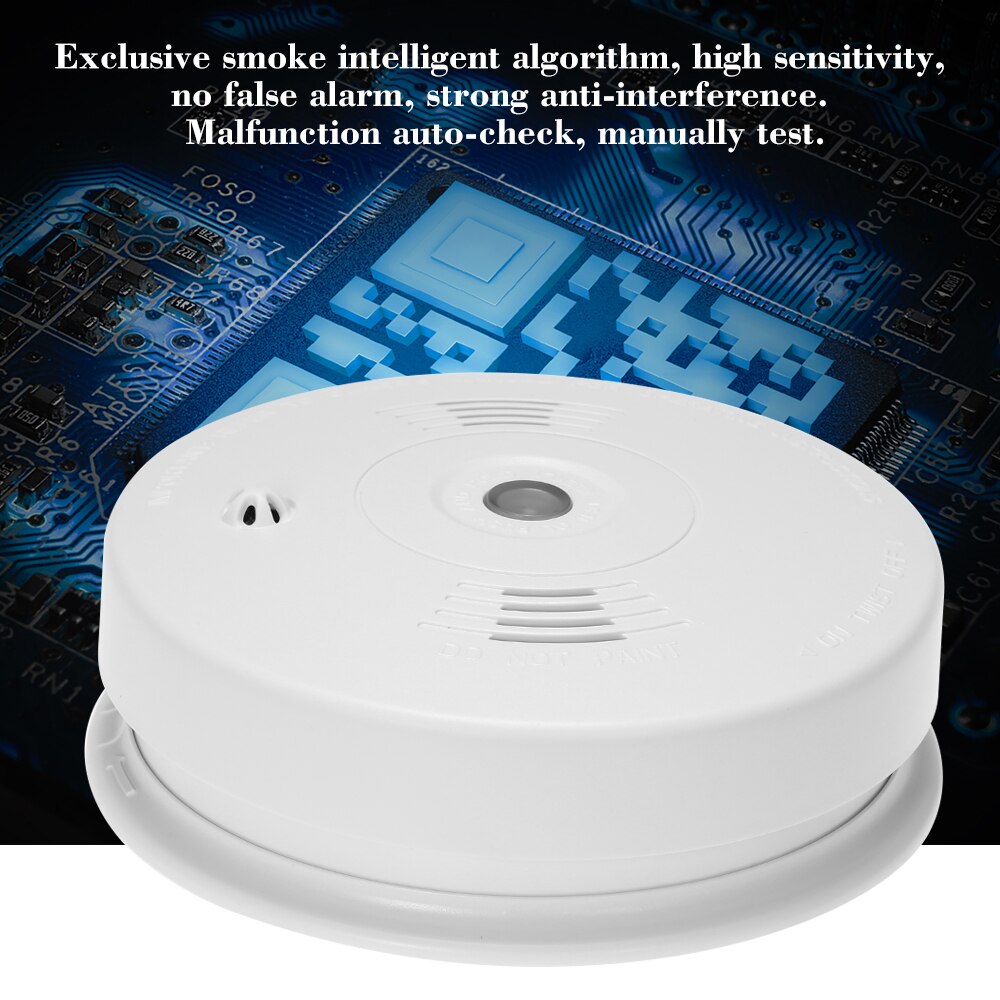 Wired Photoelectric Smoke Heat Detector High Sensitive Smoke Alarm Sensor Fire Alert Protection Anti Burning Connect Wired Zone