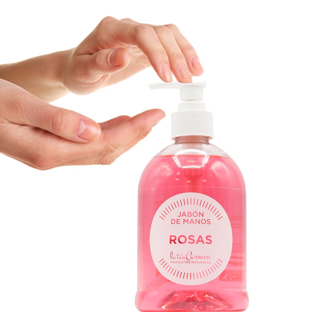 La Tía Carmen - Jabón Manos Rosas - 500 Ml - Suavidad y Frescor - Respeta el pH de la Piel