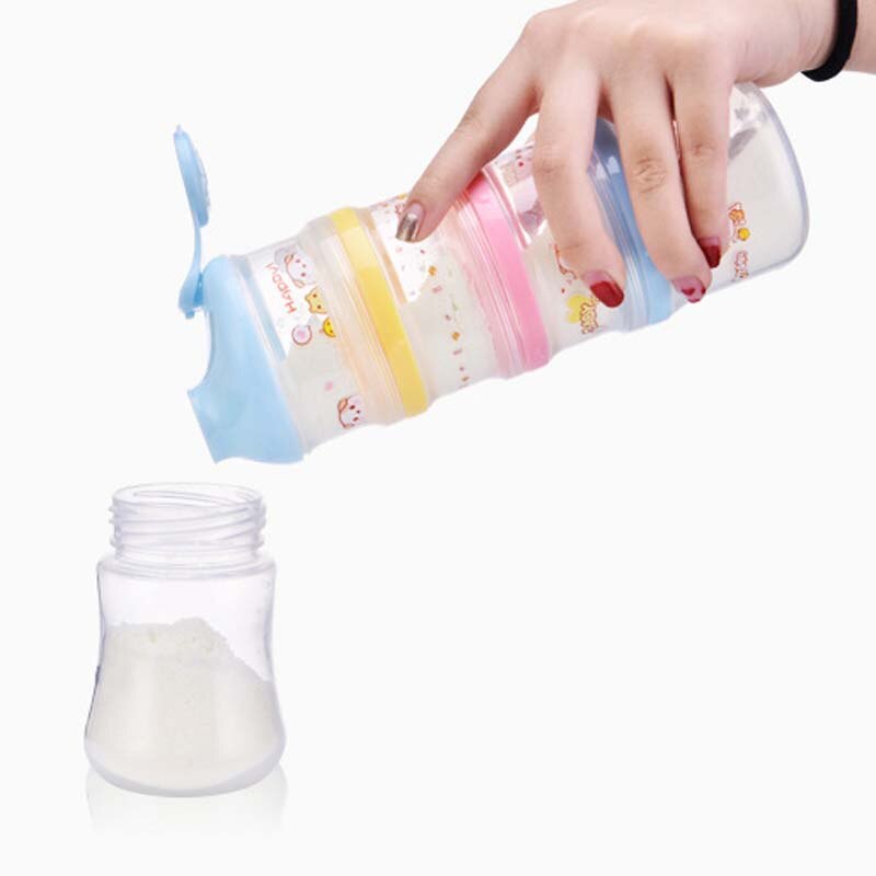 Baby Milk Powder Box Food Storage Snack Box 4 Layers Portable Infant Milk Powder Container