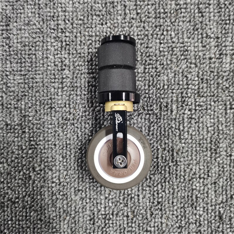 Rueda plegable de fácil empuje para bicicleta DaHon, poste de asiento deslizante, estacionamiento, diámetro de 3,5 CM, 14, 16 y 20 pulgadas: 50mm black