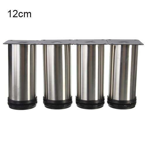 4Pcs Kabinet Benen Verstelbaar Meubels Voeten Ronde Standhouder 5 Cm/6 Cm/8 Cm/10 cm/12 Cm/15 Cm: 12cm