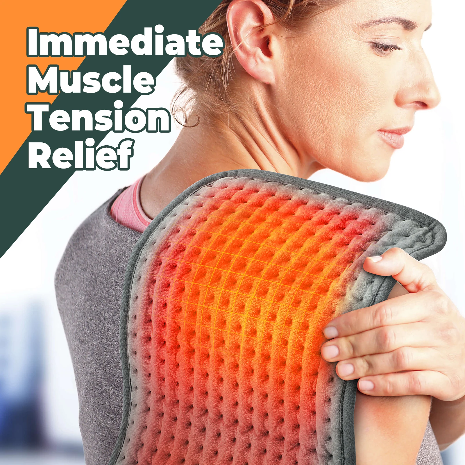 Elektrisch verwarmingskussen Thermische deken voor thuis Multifunctioneel verstelbaar timingkussen Koudverwarmende verwarmde mat voor kantoor thuis