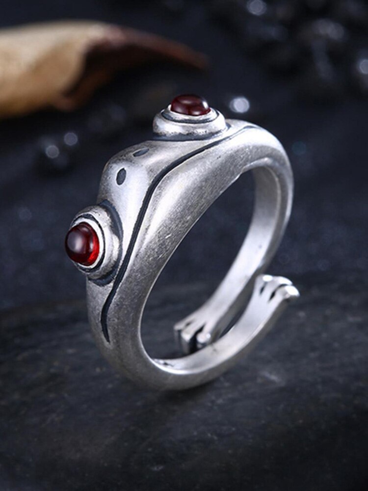 Frog Animal Rings For Women Lady Girl Cute Open Ring Jewelry Christmas