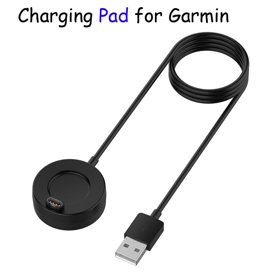 Garmin fenix 6 6x 5 5s 5x plus laddningskabel bärbar laddare sladdstativ för vivoactive 4 vivomove 3 forerunner 945 935 245: Kabel med pad