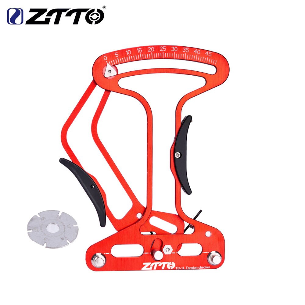 ZTTO Ultralight Bicycle Spoke Tension Meter Tool For MTB Road bike Wheel Spokes Builder Repair Checker Indicator Accurate Tool: ULT Red