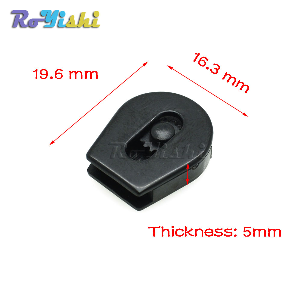 Cord Lock Ends Stopper Drawstring Sliding Plastic Wheel Pull-Strings Stopper For Shoe Cloth Bag