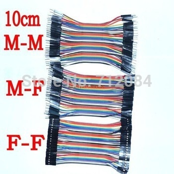 Dupont-lijn 120 stuks 10cm mannelijk naar mannelijk + mannelijk naar vrouwelijk en vrouwelijk naar vrouwelijk jumperdraad dupont-kabel