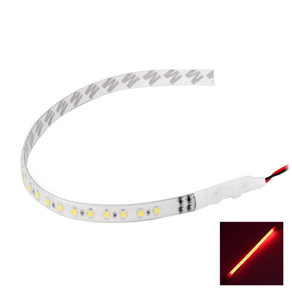 Adhesive Bendable Car Motorcycle RGB LED Knight Rider Night Light Strip Lamp Bar Bike Motorcycle Truck: Red