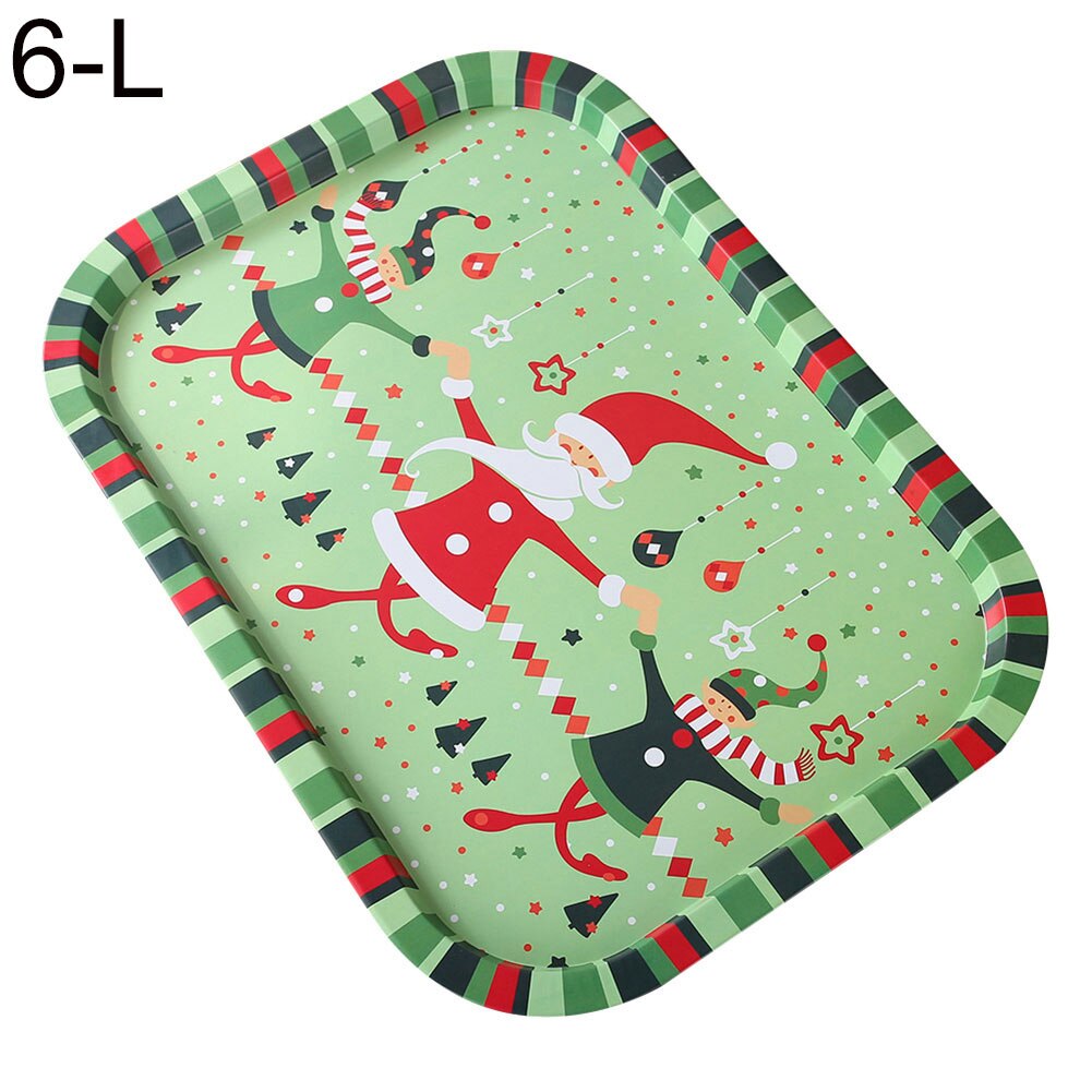 Iron Storage Trays Christmas Santa Claus Elf Snowf... – Grandado