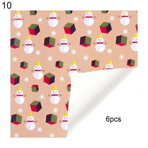 Bibułka prezentowa drukowane papiery rzemieślnicze kolorowy świąteczny doskonały papier pakowy w jasnym kolorze: 10