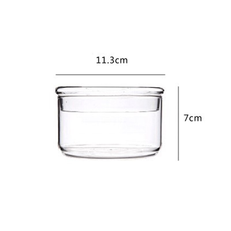 Heat-Resistant Stackable Glass Storage Jar Food Sealed Fresh-Keeping Container Multi-Layer Kitchen Transparent Fruit Salad Bowl: Bottle with cap-B