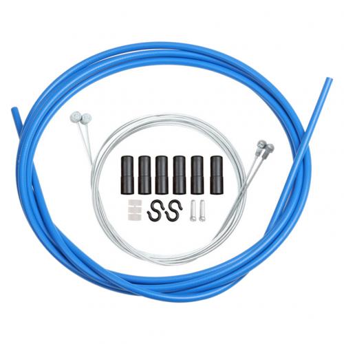 Universal MTB Mountain Bike Road Bicycle Brake Shift Cable Wire Tube Accessory inner Cable Road Folding Bicycle Cables Housing: Blue Brake Cable