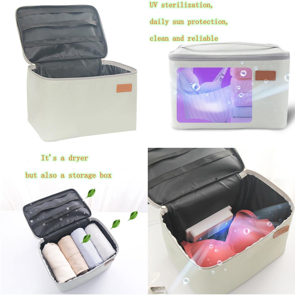 Borsa per disinfezione UV portatile intimo scatola sterilizzatore occhiali asciugamano borsa antibatterica borsa da viaggio portatile